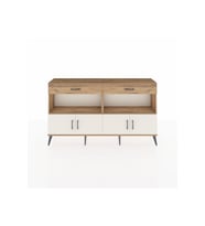 Arges Konsol 2 Raflı 2 Çekmeceli 4 Kapaklı 176x30x99 Çam-Aytaşı/Çam