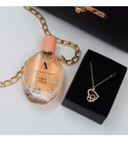 Avon Parfüm Sonsuz Kalp Kolye Hediye Seti