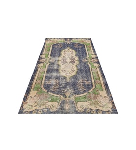 Vintage El Dokuma Eskitme Halı 140x246 cm 8719