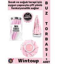 #Buz Pembe Şık Tavşan Desenli Sızdırmaz Kapaklı Sıcak Soğuk Tutma Yeniden Kullanılabilir Buz Torbası