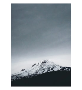 Hood Dağı Oregon Tablo Ahşap Poster Dekoratif