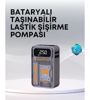 150 PSI Kablosuz Dijital Ekranlı Taşınabilir Araç Lastik Pompası