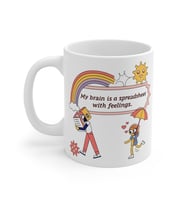 Whimsical Spreadsheet Mug  - Komik Hediye Kupa  Ofis Arkadaşına Harika Hediye