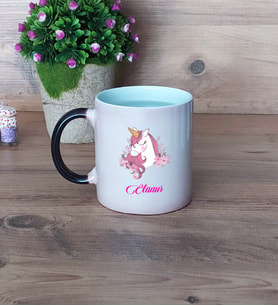 Unicorn Kupa Bardak Sihirli Fotoğraflı Arkadaşa Doğum Günü Hediyesi