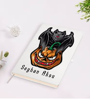 BK Gift Kişiye Özel Happy Halloween Tasarımlı Beyaz Defter-6