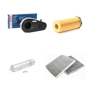 Bosch Filtre Bakım Seti BMW 5 SERİSİ F10 530 d Dizel 2011-2016 Hava + Yağ F + Yakıt F. + Polen Bosch