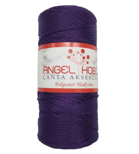 Angel Çanta Aksesuar Angel Koyu Mor Renk Polyester Makrome No:25