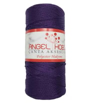 Angel Çanta Aksesuar Angel Koyu Mor Renk Polyester Makrome No:25