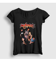 Presmono Kadın Siyah Band Fred Durst Limp Bizkit T-Shirt 451823tt