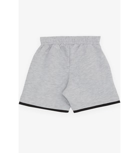 Breeze Girls & Boys Erkek Çocuk Şort Cepli Aksesuarlı 3-7 Yaş, Gri Melanj