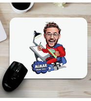 Kişiye Özel Mimara Hediye Karikatürlü Mousepad