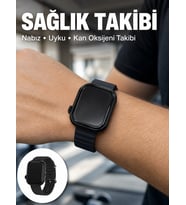 Mey İthalat® 3 Kordonlu Akıllı Saat Bluetooth Arama ve Akıllı Bildirim Destekli