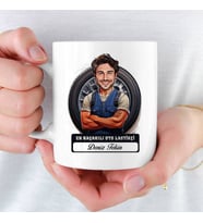 En Başarılı Erkek Oto Lastikçisine hediye Karikatürlü Kupa Bardak