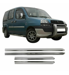 Fiat Doblo Krom Kapı Çıtası 2001-2006 4Prç Paslanmaz Çelik