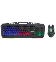 Everest KMX-99 Siyah Usb Gökkuşağı Zemin Aydınlatmalı Q Oyuncu Klavye + Mouse Set
