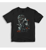 Presmono Unisex Çocuk Siyah Poster Film The Terminator T-Shirt 254719tt