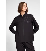 Kadın Antrenman Fermuarlı Sweatshirt 25B-2062 (Siyah)