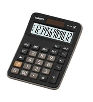 Casio MX-12B 12 Haneli Masaüstü Hesap Makinesi (Siyah)