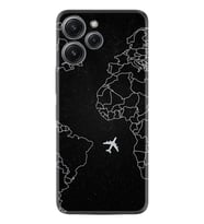 Xiaomi Redmi 12 128 GB 4 GB Ram Kılıf Desenli Silikon Platinium Black Plane 1868