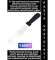 #Spatula Ergonomik Tutuş Kaymaz Mutfak Tatlı Kek Krema Krem Şanti Ganaj Çikolata Sos Sürme Kesme Yay