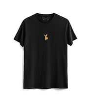  Animal Sevimli Ceylan Dijital Baskılı Çocuk Siyah Tshirt