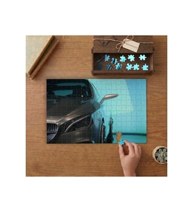Araba Görseli Tasarımı 240 parça Ahşap Puzzle Ahşap Kutuda MP02089