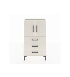 Hyperion Komodin 2 Raflı 3 Çekmeceli 2 Kapaklı 60x44x106 Aytaşı-Aytaşı