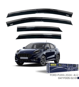 Ford Puma Cam Rüzgarlığı Kromlu 2024- Sonrası 4'lü