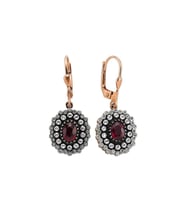 0.49 Karat Elmaslı Oval Yakut Küpe EE180