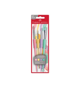Fırça Seti 4'lü Paket 4-8-10-12 Numara Faber Castell Fırça Seti 4'lü Paket Pastel Seri