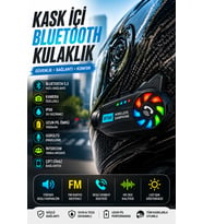 BT22 Bluetooth Kask Kulaklığı 5.0 Suya Dayanıklı Gürültü Azaltıcı Uzun Pil Ömürlü