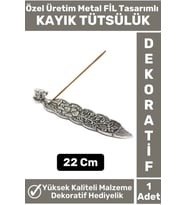 Özel Yüksek Kaliteli Dekoratif Hediyelik Yoga Chakra Meditasyon FİL Tasarımlı Metal Kayık Tütsülük