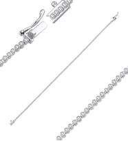 0.79ct (G-H vs) Pırlanta Su Yolu Bileklik