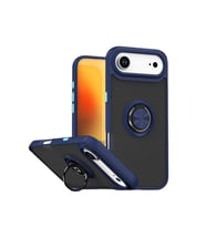 iPhone 17 Air Montreal Yüzüklü Silikon Kapak - Lacivert