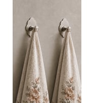 2 ADET ÇİÇEK TASARIM- Paslanmaz Çelik Banyo Askısı/Bornoz Askısı / Havlu As