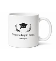 Mezuniyet Hediye Kupa Üniversiteliye Özel Tasarım Baskılı Bardak Mezun Hediyesi