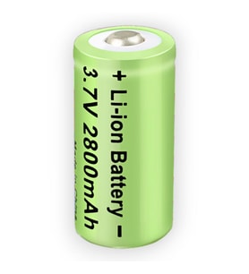 16340 CR123A 2800mAh 3.7V Li-ion Şarj Edilebilir Pil 