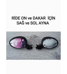 DOLU MARKA RİDE ON , DAKAR AKÜLÜ ARABALAR İÇİN AYNA TAKIMI