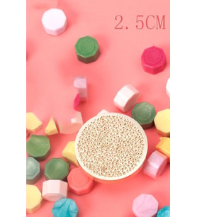 Mühürcüm Mühür Mumu Damga 25 mm Yuvarlak Kumlu Boş Pirinç Kafa + Ahşap Sap R5799KO25