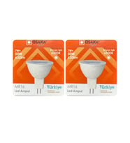 (2 Adet) Osaka 7W (50W) Beyaz Işık (6500K) G4 Duylu (İğne Bacak) Led Çanak Ampul