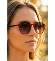 SUNSTOP Polarize Bordo Unisex Güneş Gözlüğü 1363 C0501 - TR90 Esnek Dayanıklı Çerçeve