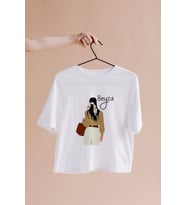 Kız Karakter Tasarımlı Tişört Kişiye Özel ( Unisex - Büyük - Çocuk )