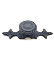 Antika Tarz Dekoratif Pirinç Çizgili Düğme - 25X80 Mm, Oksit