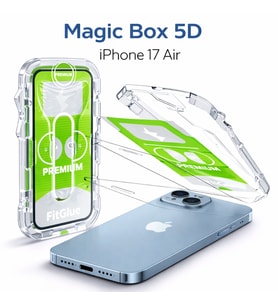 iPhone Air-Epro 5D Şeffaf Tam Yapışkan Ekran Koruyucu Cam