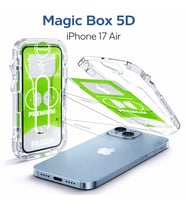iPhone Air-Epro 5D Şeffaf Tam Yapışkan Ekran Koruyucu Cam