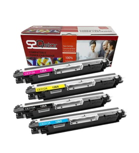 HP 126A CE310A MUADİL TONER SET 4 RENK CF350A CRG729 CP1025 M175 M275 M176 M177 LBP7010 7018