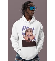 Post Malone Rapper Baskılı Unisex Oversize Şarkıcı Hoodie