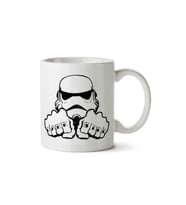 Star Wars Stormtrooper Dark Side Knuckles iki Tarafı Baskılı Kupa Bardak