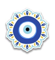Nazar Araba Leptop Sticker Yapıştırma 15 Cm ve 5Cm 2 Adet md1