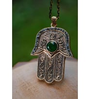 STONEAGE JEWELLERY Kök Zümrüt Otantik Bayan Kolye